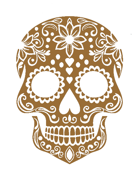 Té Kila sugar skull emblem